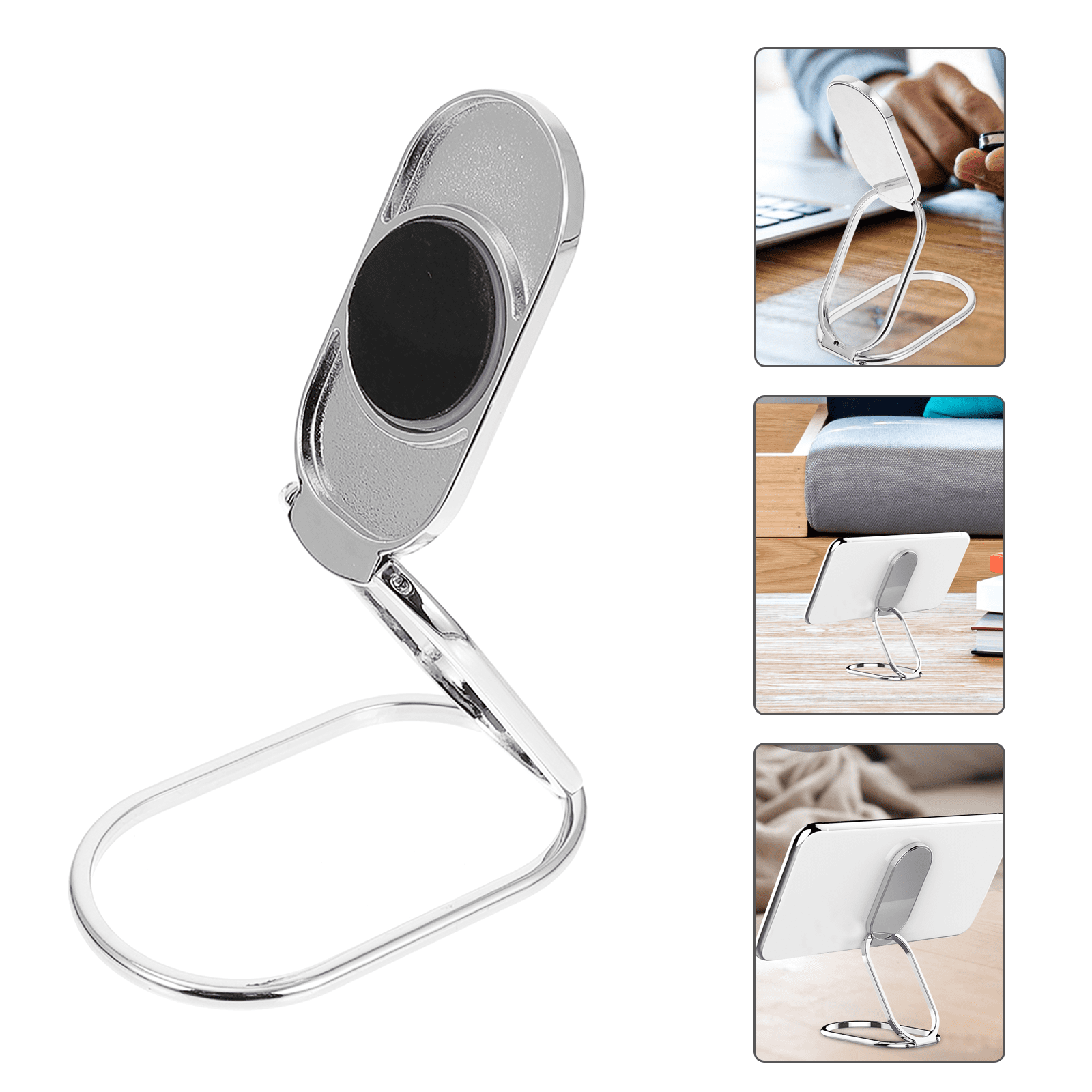 Milisten Folding Mobile Phone Holder Adjustable Zinc Alloy 1Pcs