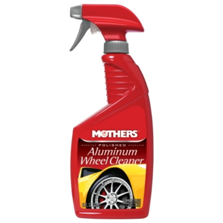 Mothers Aluminum Wheel Cleaner - Formulated to safely and easily clean uncoated polished aluminum and anodized wheels, 24 oz spray bottle, sold by (Best Way To Clean Aluminum Wheels)
