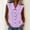 Purple plus size eyelet blouse a1, variant on SSZMDLB Women Plus Size Collared Sleeveless Button Down Eyelet Blouse Casual Basic Solid Tshirt Top Summer Travel Outfits Work Shirt, Yellow S