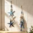 thumbnail image 6 of Wooden Starfish Hanging Ornament, Coastal Beach Style Rope Decor for Home, Cafe, Restaurant, Bathroom, Ocean Theme Wall Art, 6 of 6