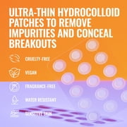 Good Molecules Pimple Patches - Ultra-Thin Hydrocolloid Patches, Invisible Under Makeup, Conceals Blemishes, Blackheads & Zits, Suitable for Acne-Prone Skin, Skincare for Face, 60 count
