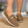 thumbnail image 7 of Bkhluea Women Metal Accent Slip On Loafer Shoes Comfortable Footwear For Office Work Daily Casual Outdoor Activities, 7 of 7