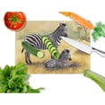 thumbnail image 2 of Carolines Treasures BDBA0308LCB Zebras by Daphne Baxter Glass Cutting Board Large, 12H x 16W, multicolor, 2 of 2