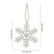 thumbnail image 3 of Adornos navideños, colgante de copo de nieve de metal para Navidad, decoración para árbol de Navidad, adornos navideños de copo de nieve con diamantes de imitación, colgante de copo de nieve de metal, 3 of 6