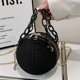 thumbnail image 4 of Bolsa de baloncesto con cadena, Bolsas de mano de terciopelo a la moda, informales para adolescentes y niñas (negro) Likrtyny Para Estrenar, 4 of 9