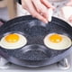 thumbnail image 4 of Sartén antiadherente 4 espacios de aleación de aluminio para hot cakes, huevos estrellados o lo que requieras sin necesidad de que se revuelva la comida, un sartén básico para tu hogar., 4 of 4