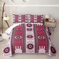 thumbnail image 2 of Erosebridal Southwest Geometric Twin Quilt Set,Abstract Circle Pattern Twin Coverlet Set For Boys,2pcs, 2 of 7