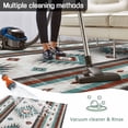thumbnail image 5 of Turquoise Red Boho Outdoor Rug 5x8 Ft - Reversible Patio Rug Outdoor Camping Rugs, Southwestern Ethnic Aztec Retro Geometric Indoor Outdoor Area Rugs, Non-Slip Outdoor Carpet Runner for Deck/Porch, 5 of 8