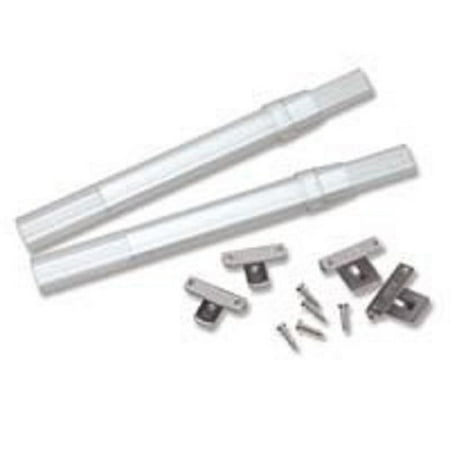 Window Sash - Crystal Clear Sash Curtain Rods - 2 Rods per Package(7 to 11 1/2-Inch Adjustable Width, Clear)