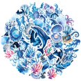 thumbnail image 2 of 35pcs-50pcs Aquatic Stickers Kids Stickers Nautical Stationery Stickers Ocean Animal Stickers for Laptops Suitcase Refrigerator, 2 of 9