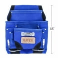thumbnail image 5 of 10 Pocket Tool Belt Pouch Heavy Duty Suede Leather Fits Hammer And Nails - Blue, 5 of 10