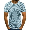 thumbnail image 1 of Birdeem T-Shirt Homme Impression Abstraite 3D Manches Courtes Col Rond Mode Décontracté Quotidien Vacances T-Shirt Haut Blouses, 1 of 5
