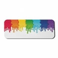 thumbnail image 1 of Abstract Computer Mouse Pad, Rainbow Colored Paint Leaking Splattered Drops Creative Graphic Design, Rectangle Non-Slip Rubber Mousepad Large, 31" x 12" Gaming Size, Multicolor, by Ambesonne, 1 of 2