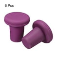thumbnail image 2 of Uxcell T-shaped Reusable Silicone Wine Bottle Stoppers Caps Purple 6 Pack, 2 of 5