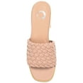 thumbnail image 5 of Journee Womens Fylicia Woven Detail Slip On Stacked Heel Dress Sandals, 5 of 10