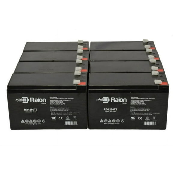 Raion Power 12V 8Ah Upgraded UPS Battery for APC SMART-UPS XL SUA3000R3XLNETPKG - 8 Pack