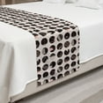 thumbnail image 2 of Modern Bed Runner, Abstract Theme Circles Geometric Motifs Pattern, Decorative Accent Bedding Scarf for Hotels Homes and Guestrooms, Queen, Taupe Blush, by Ambesonne, 2 of 2