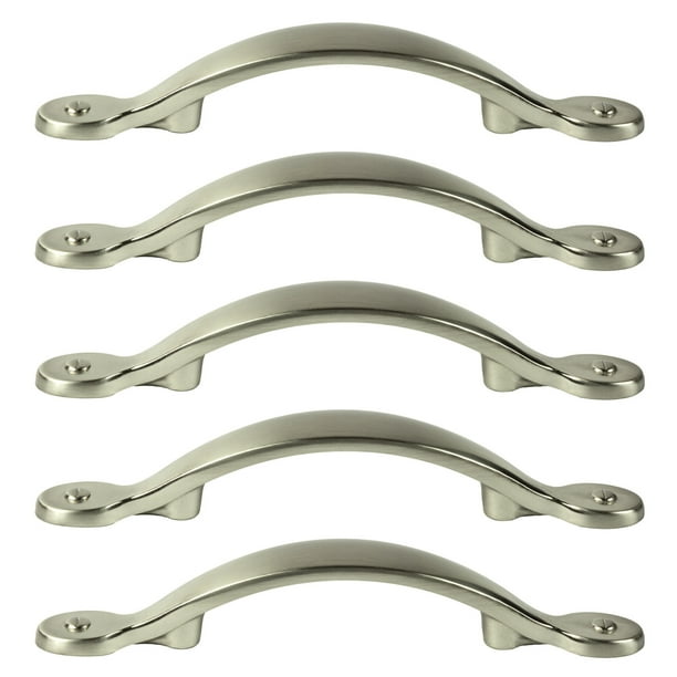 5 Pack of Brushed Satin Nickel Hardware Pull Decorative Rivet