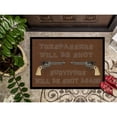 thumbnail image 3 of Carolines Treasures SB3063JMAT Tresspassers will be shot Doormat 24x36 36"L x 24"W multicolor, 3 of 4