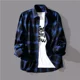 thumbnail image 3 of Camisa A Cuadros Informal De Manga Larga Para Hombre, 3 of 8