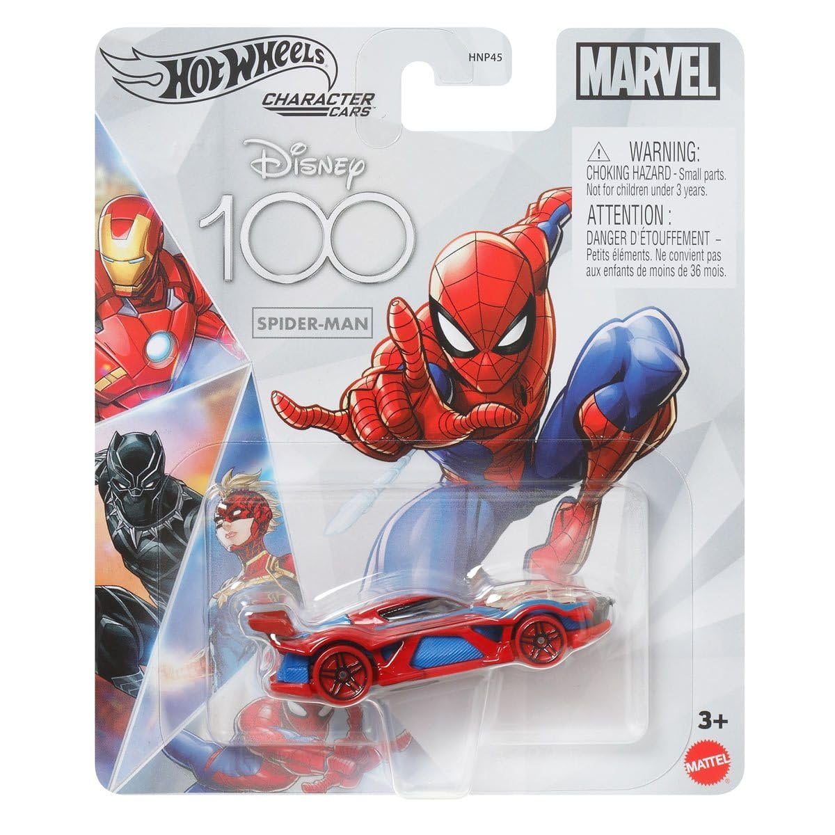 Hot Wheels Disney Character Cars 100 Years Special Edition Series Complete Set of 8 Diecast Vehicles in Manufacture Case from HNP45-956A Release Bundle