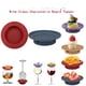 thumbnail image 4 of Precio sorpresa!Adorno de charcutería para copa de vino, bambú, adorno para copa de vino, vino tinto de salpicaduras, adorno para tablero de charcutería para copa de vino, posavasos de bambú de doble, 4 of 8