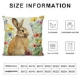 thumbnail image 5 of Easter Pillow Covers Inch Set of  Spring Pillow Covers Farmhouse Floral Throw Pillowcase Outdoor Cushion Cover for Sofa Bedroom Indoor Outdoor Party, 5 of 5