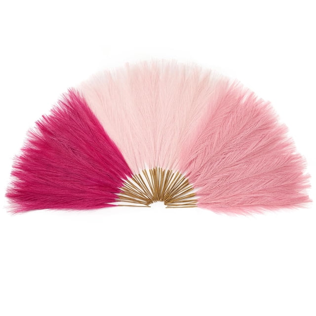 Pastos Pampas Artificiales 60 piezas Serwalin 45 cm Decoración Rosa