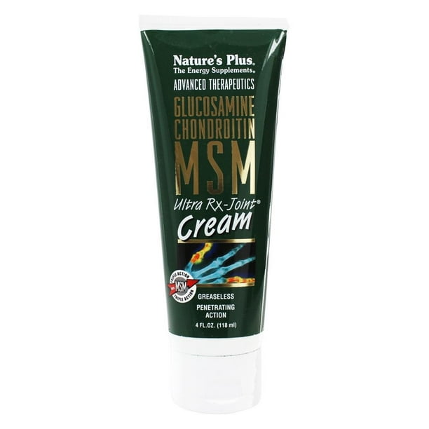 Nature's Plus Glucosamine Chondroitin MSM Ultra RxJoint Cream 4 oz