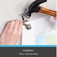 thumbnail image 4 of Kenney Fast Fit 5/8" No Measure Curtain Rod Brackets, Set of 2, Polished Pewter, 4 of 7