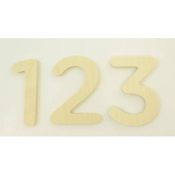 Package of 1, 18 Inch X 1" Baltic Birch "0 (Zero)" Plywood Numbers In The Gotham Rounded Font | Thick For Art & Craft Project, Made in USA