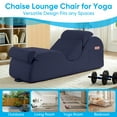 thumbnail image 5 of BALUS 68" Yoga Sofa With Three Pillows, Chaise Lounge Chair For Yoga,Corduroy, Blue, 5 of 6