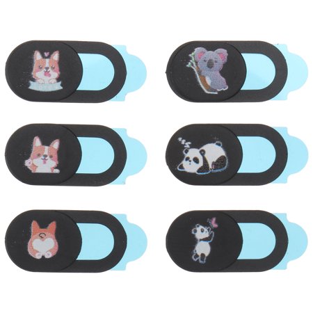 6Pcs Cartoon Adorable Camera Slide Cover Privacy Protection Webcam Cover