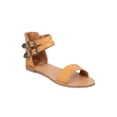 thumbnail image 1 of New Women Qupid Athena-1052 Open Toe Double Ankle Strap Belted Flat Sandal, 1 of 5
