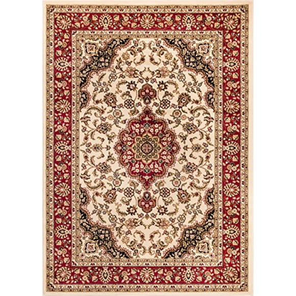 Well Woven Barclay Medallion Kashan Ivory Traditional Area Rug 2`3" X 3`11"