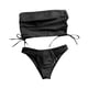 thumbnail image 4 of Traje de baño de playa con correa superior de tubo trasero de color sólido dividido cómodo para mujer OAVQHLG3B Store lin121212, 4 of 4