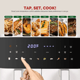 thumbnail image 6 of MIRASTON 10QT Dual Basket Air Fryer, 8-in-1 Smart Touchscreen with Sync Finish & Dual Zone Temp Control, 2 Separate Nonstick Baskets for Large Family, Aesthetic White for Any Countertop, 6 of 9