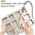 thumbnail image 4 of Brownie Pan with Dividers, 1 Set Gold All Edges Square Cupcake Brownie Pans 12 Cavity Mini Non Stick Baking Carbon Steel Bread Mold Small Edge 3x4 Individual Cutter Sheet Tray for Cake Oven, 4 of 7