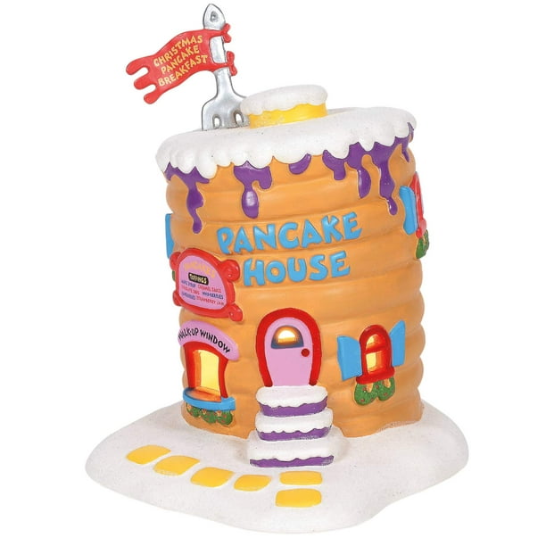 Department 56 Grinch Village Whoville Pancake House Lit Building, 8.25  Inch, Multicolor