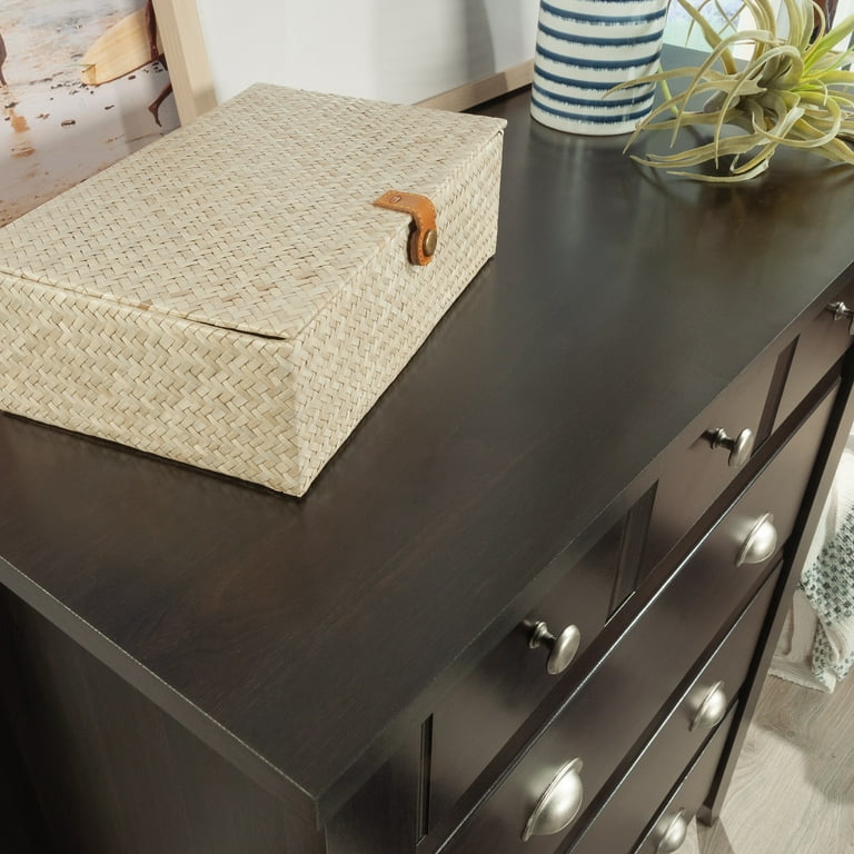 Sauder Shoal Creek 4-Drawer Dresser, Jamocha Wood Finish with