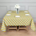 thumbnail image 2 of Christmas Square Tablecloth 42x42 Inch – Waterproof Polyester Printed Table Cover, Wrinkle Resistant & Washable for Kitchen Dining Picnic Party Decor, Single-v4-15, White, 2 of 6
