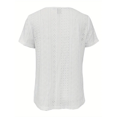 thumbnail image 3 of Fanxing Chemises à Manches Courtes pour Femmes Hauts d'Été à Illets Col Carré Tunique Plissée Décontractée Blouses Blanches,S, 3 of 6