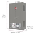 thumbnail image 4 of calentador de agua instantáneo 8 l gas natural para 1 servicio plus, 4 of 9