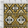 thumbnail image 2 of oneOone Velvet Gamboge Yellow Fabric African Aztech Sewing Material Print Fabric By The Yard 58 Inch Wide, 2 of 4