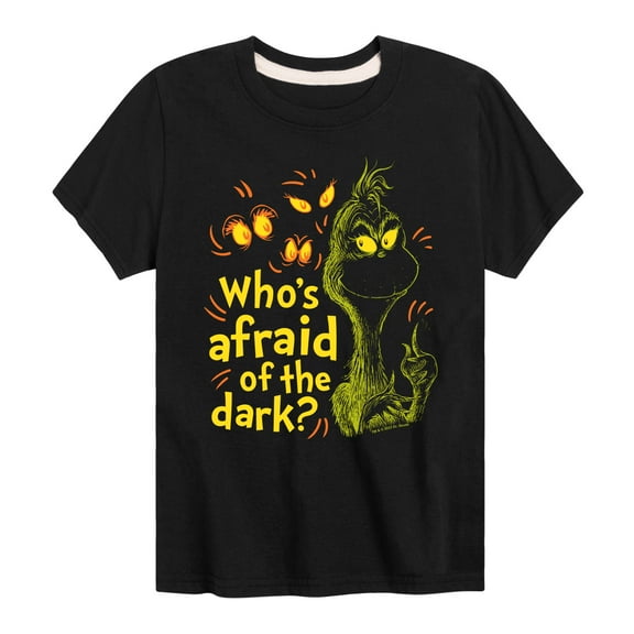 The Grinch - Who's Afraid Of The Dark - Toddler & Youth Short Sleeve Graphic T-Shirt