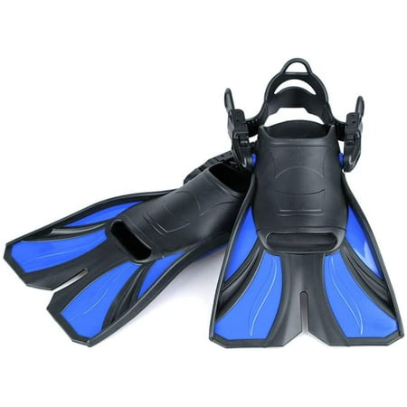 Duck Web Flippers Open Heel Short Fins Swimming Beginner Training for ...