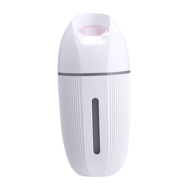 Milaget Portable Humidifier USB Charging Quiet Sleeping for Office Car Night Light Pink