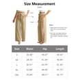 thumbnail image 5 of Anygrew Women Casual Wide Leg Pants High Waisted Business Work Casual Pants Loose Flowy Beach Palazzo Pants, 5 of 7