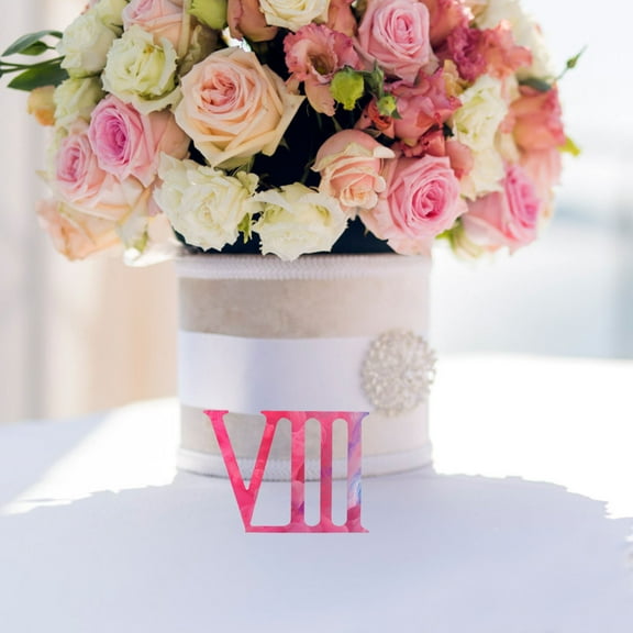 FRCOLOR 2 Sets Wooden Roman Numerals for Home and Household Decor As Shown