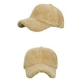 thumbnail image 5 of Gfyviroh Flock Baseball Cap for Men Women Soft Fuzzy Warm Hat Solid Color Trendy Go Out Hat, 5 of 8
